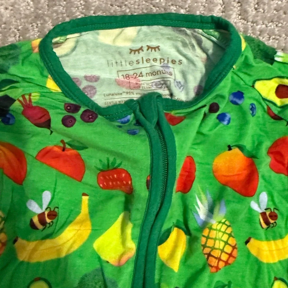 Little Sleepies Limited Edition Once Upon a Farm Bamboo Zippy 18-24M | EUC